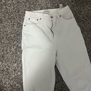 Abercrombie & Fitch Cream Denim Jeans